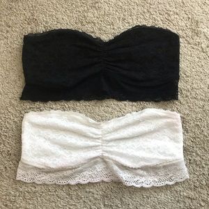 Set of 2 Aerie Lace Bandeau Bralettes